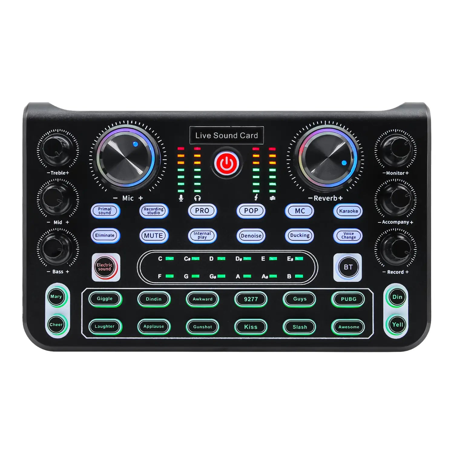 HD X60 Sound Card English Version Professional Sound Cards Audio Mixer For Karaoke Broadcast KTV Singing Live Sound Mixer