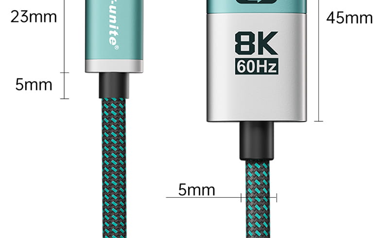 8K DP to Type C Cable Bidirectional USB C to Displayport 1.4 for iPhone 15 Macbook Pro iPad iMac Compatible Thunderbolt 3/4