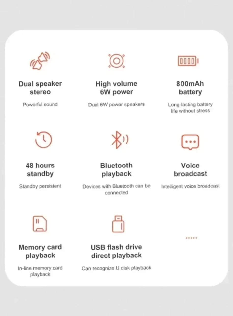 Lenovo Portable Subwoofer Bluetooth Speakers Stereo Waterproof Surround Loudspeaker Wireless Sound Box Support FM Radio TF Card