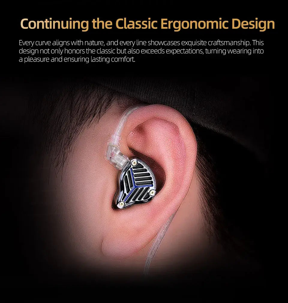 KZ PRX Fourth-Generation Planar Diaphragm Earphone HiFi Bass Earbuds Monitor Headset Sport Music IEM Replaceable Cable