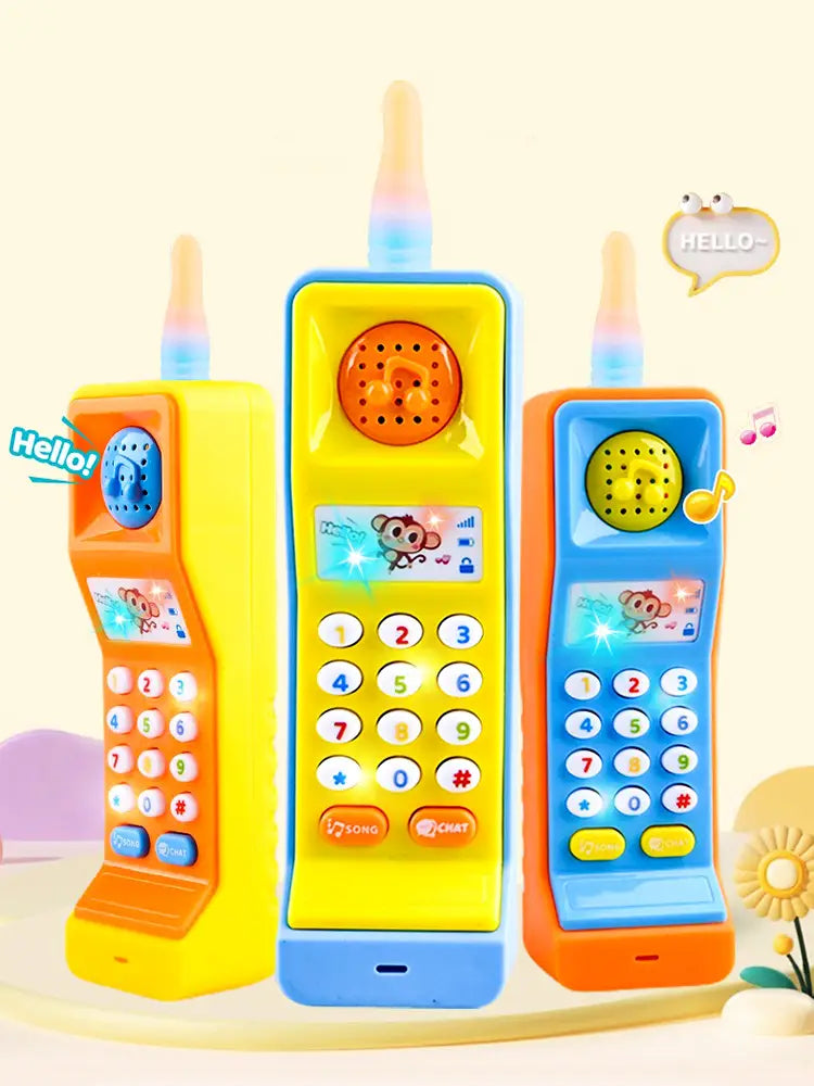 Baby Phone Toys Children’s Musical Electronic Mobile Phone With Sound Light Game Educational Kids 18 Months Brithday Gifts