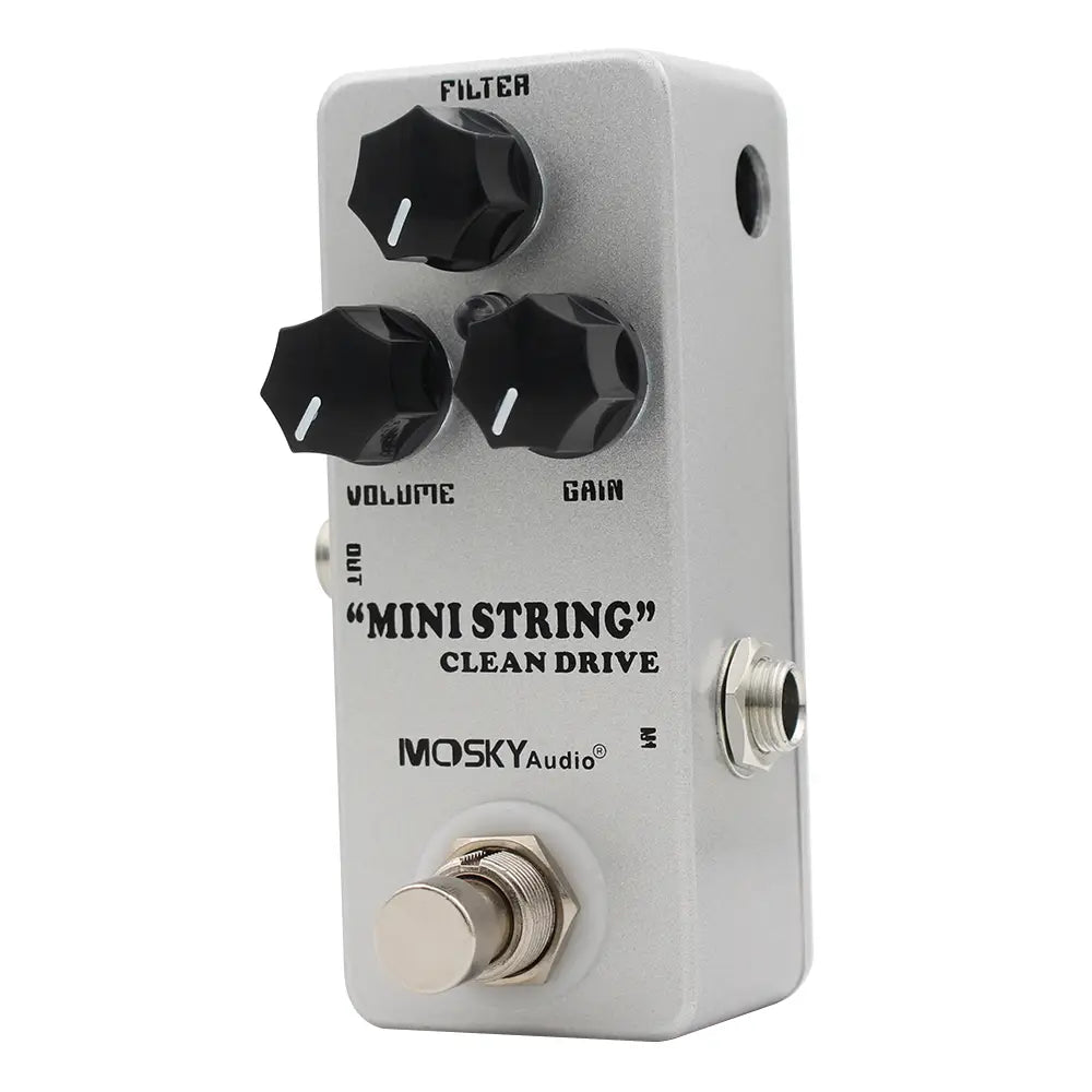 Mosky Mini String Clean Drive Overdrive Guitar Pedal - Dumble-Style Tone,Crystal-Clear Boost,Analog EQ Shaping for Guitar & Bass