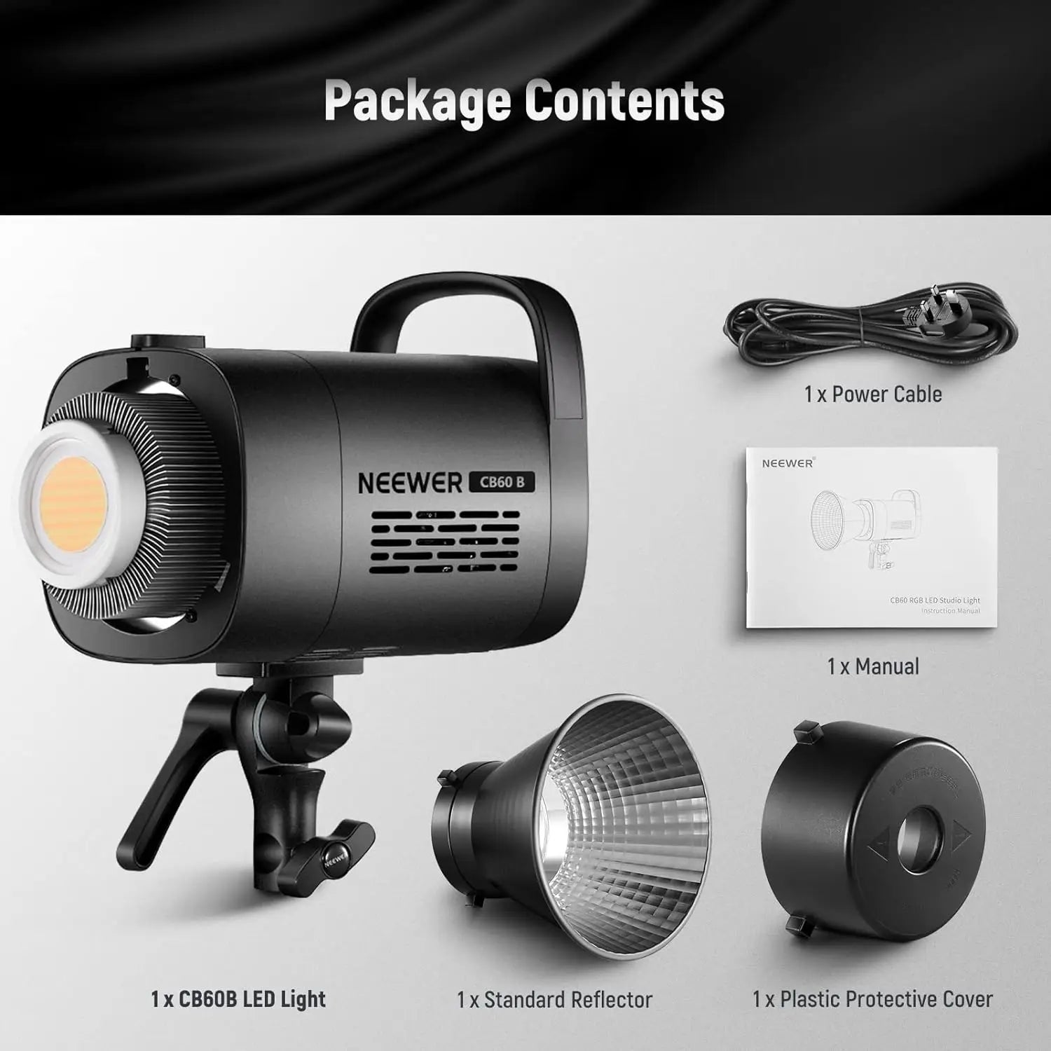 NEEWER 70W LED Video Light with 2.4G&APP Control Bowens Mount Continuous Output Lighting for Studio Photograpny/Video Recording