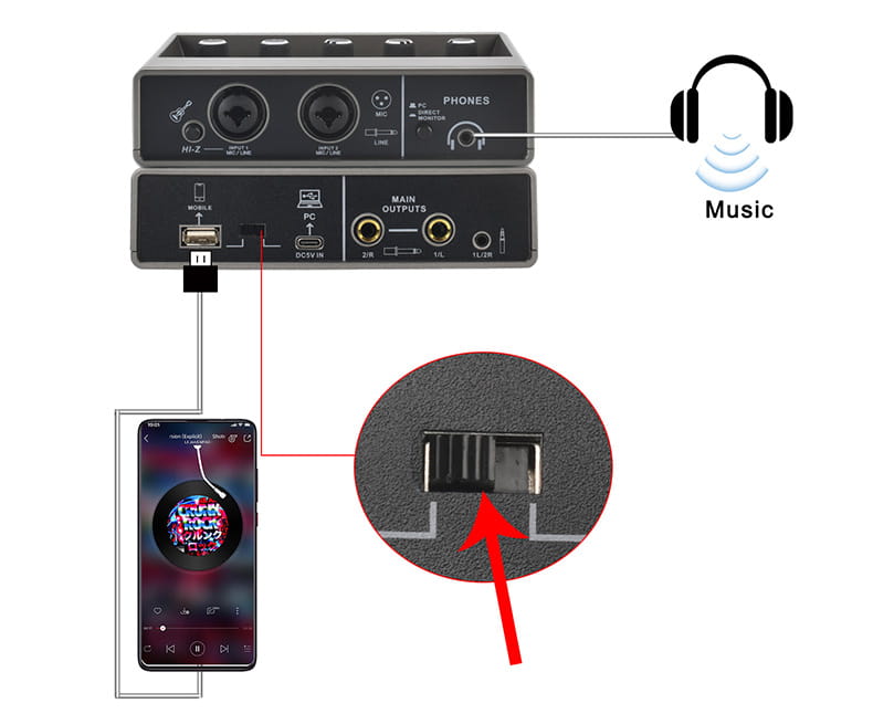 TEYUN Echo Effects 2 Input Audio Interface PC Studio Recording for Electric Guitar External Sound Card 48V Live Podcast Q-16