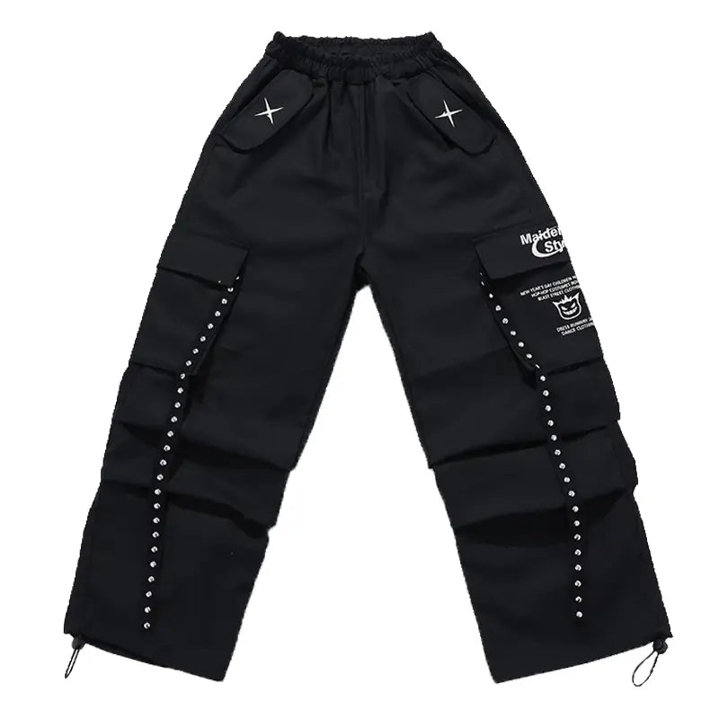 Kids Hiphop Dance Rapper Clothes Outfit Japanese Boys Hip-hop Style y2k Streetwear Accessories Child Fashion Performance Costume