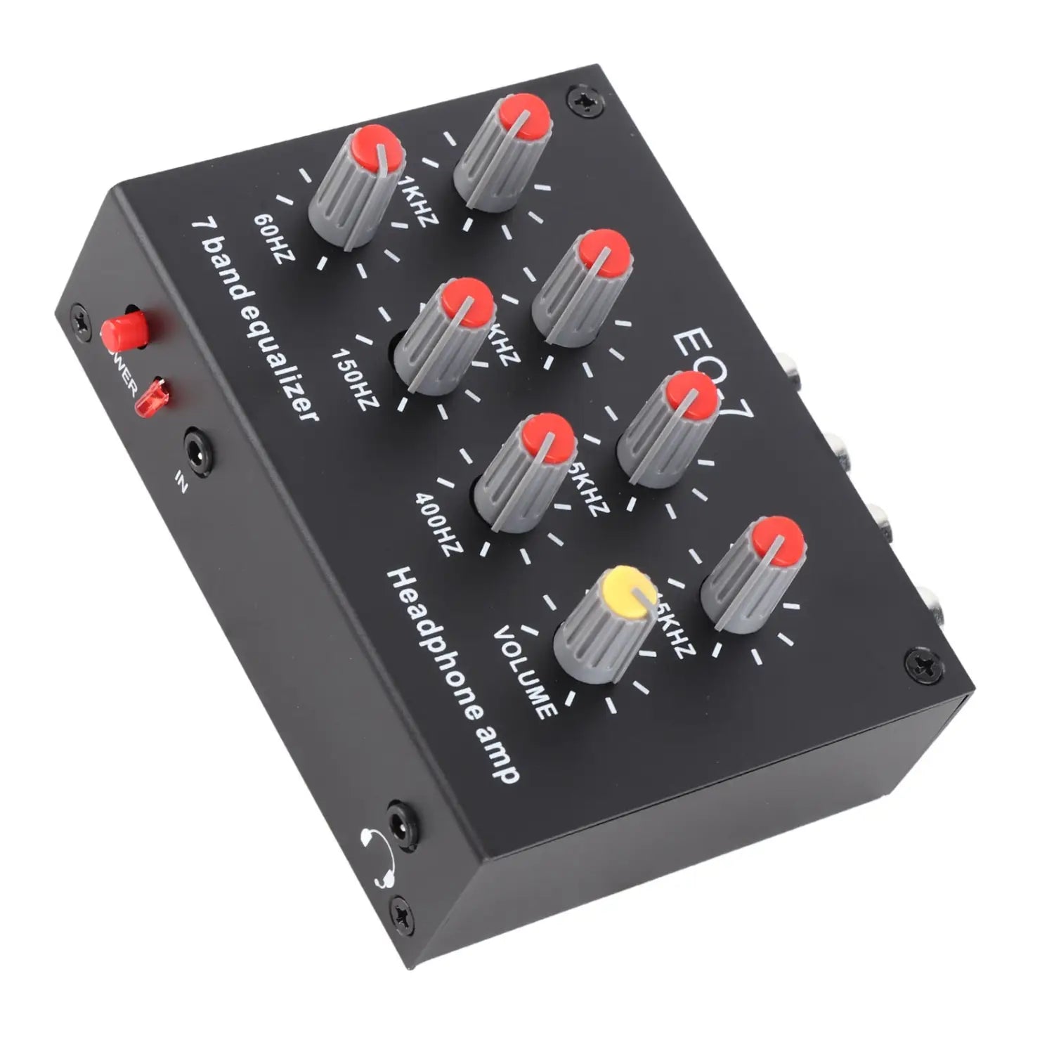 7 Band Digital Equalizer 7 Band Sound Equalizer 7 Band Sound Equalizer 12dB High Bass Adjustment Dual Channel Digital Equalizer