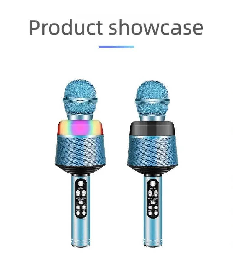 Professional Wireless Karaoke Microphone with Speaker Karaoke Machine Featuring Surround Sound Surpasses Ordinary Microphones