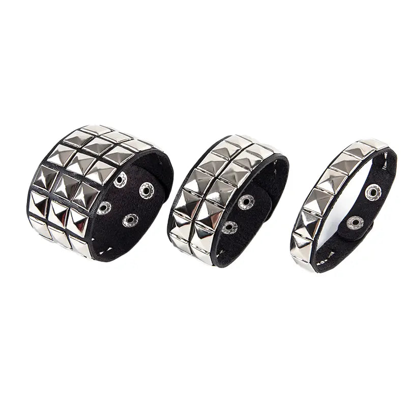 Punk Hip-Hop Gothic Nail Bracelet Rivets Casual Couple Bracelet Party New Year’s Christmas Valentine’s Day Birthday Gift