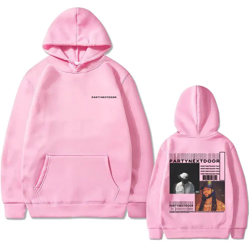 Rapper Partynextdoor Partynextdoor Double sided Printed Hoodie Men’s Casual Street Wear Men’s Hip Hop Retro Sweatshirt WK
