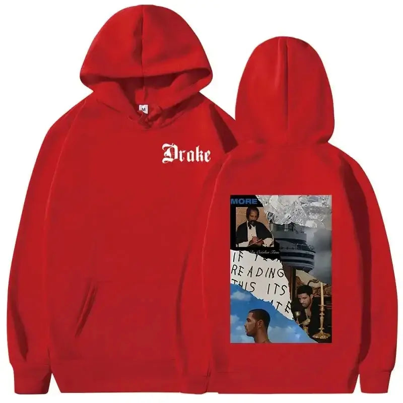 Pullovers Rapper Drake Music Album Cover Graphic Men’s Fashion Hip Hop Vintage Hoodies Y2k Sweatshirts Spring Autumn Hoodies
