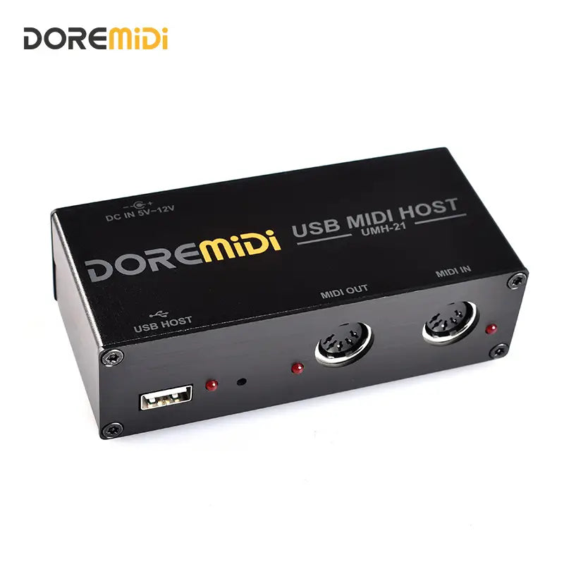 DOREMiDi High-Speed USB MIDI Host Box MIDI Host USB To MIDI Converter UMH-21 Compatible All Devices with USB MIDI Interfaces