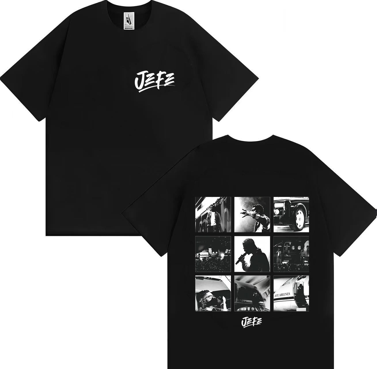 Hot Sale Rapper Ninho Jefe Harajuku Tshirt Men Women Hip Hop Fashion Summer Casual Short Sleeve Cotton Y2K T Shirt Tops Teenager