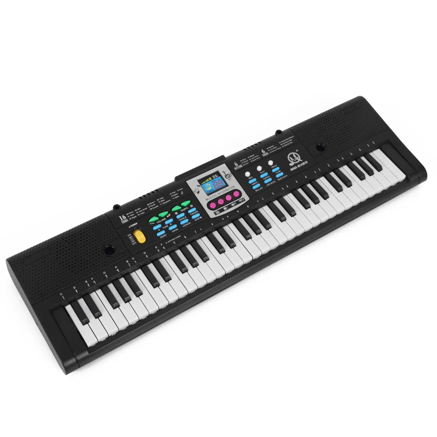 61 Keys Digital Music Electronic Keyboard Kids Multifunctional Electric Piano for Piano Student with Microphone Function 2024