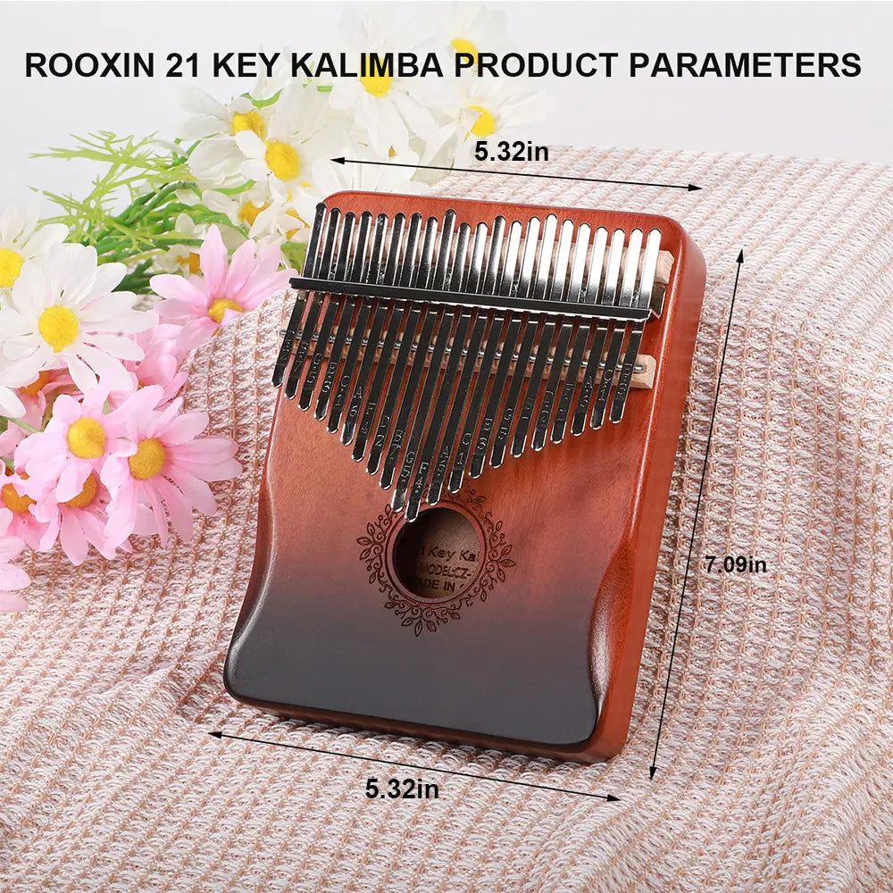 Kalimba Finger Piano 21 Keys 17 Key Thumb Piano Keyboard Musical Instrument Mbira for Beginner Music Lover