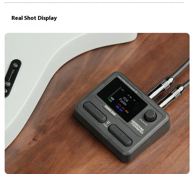 SONICAKE Pocket Master Electric Guitar Bass Amplifier Customized 1.77 LCD Screen Modeling IR Multi-Effect With OTG Looper Gifts