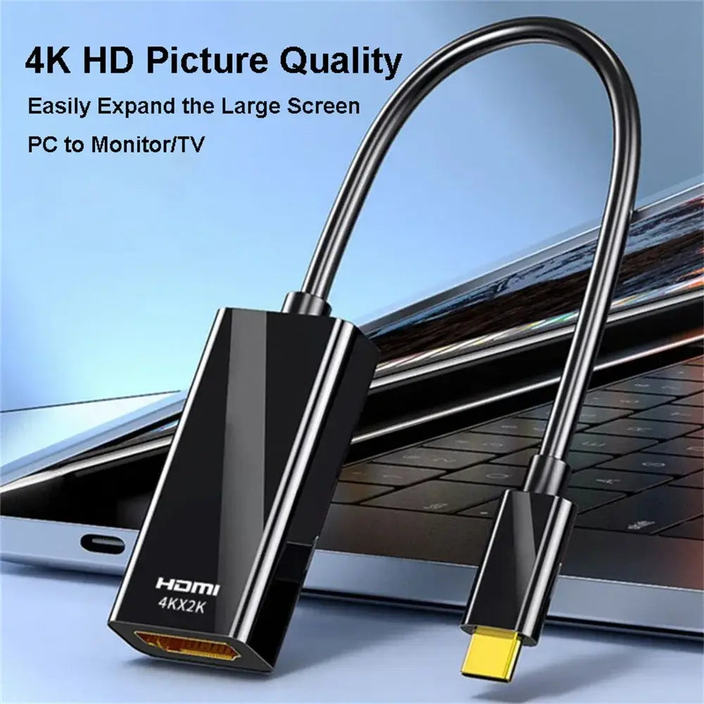 Type C to HDMI-Compatible Adapter Converter 4K 60Hz USB C to HDMI For MacBook Pro Air iPad Pro Samsung Galaxy S10/S9 USB-C HDMI