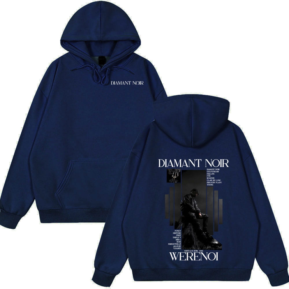 Hot Sale Hoody Rapper WeRenoi Diamant Noir Album Wear Men Women Hip Hop Fashion Clothing Male Cotton Clothes Vintage Streetwears