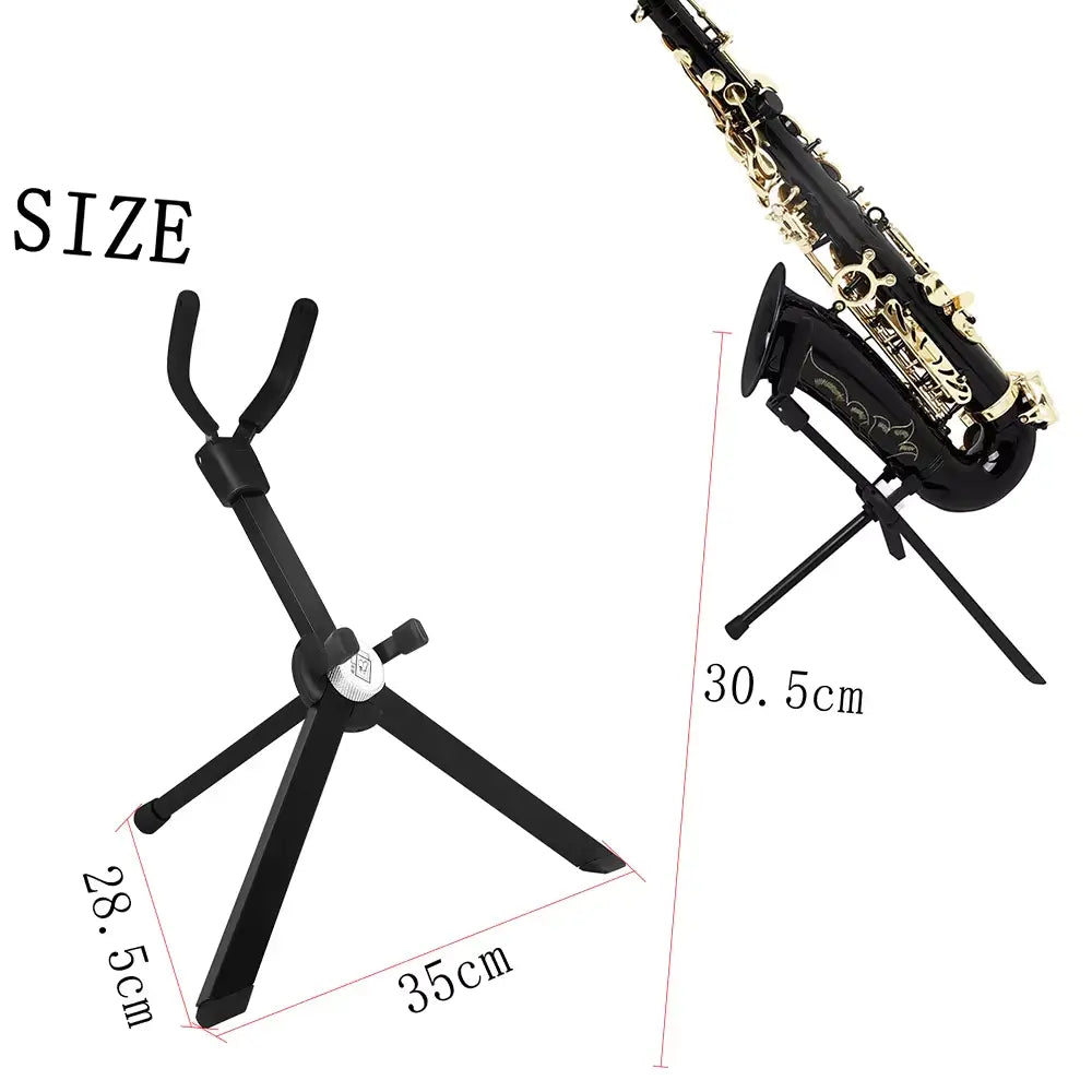 Alto/Tenor/Soprano Saxophone Stand Portable Foldable Professional Stand Metal Legs Brackets Wind Instrument Accessories