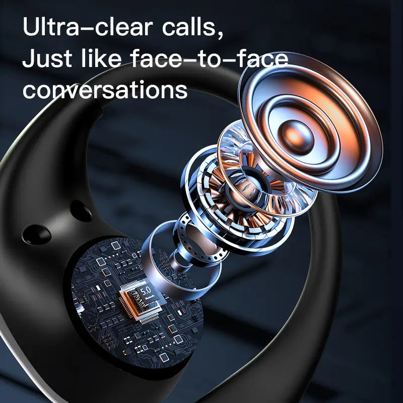 Wireless Bluetooth Earphone Headphones Outdoor Sport Headset 5.4 With Charging Bin Display Touch Control Earbuds for Music