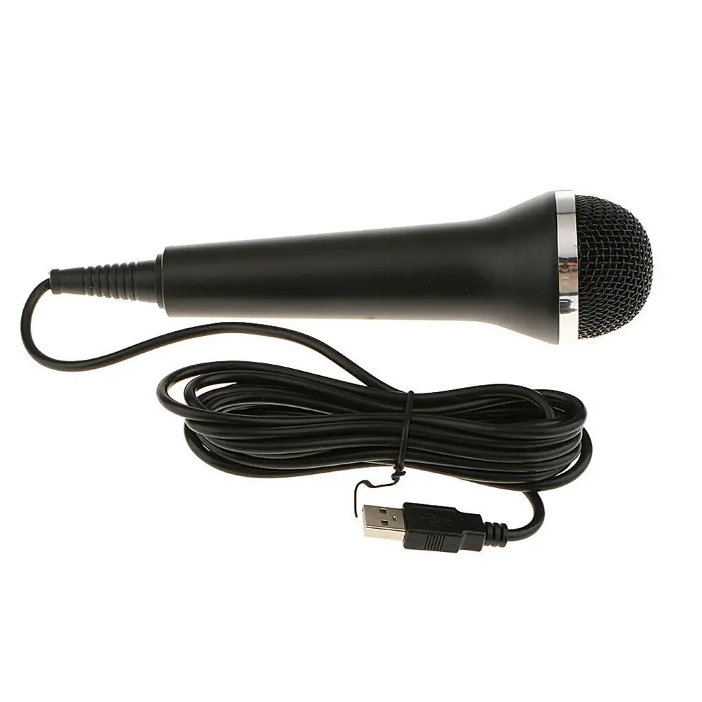 USB Wired Microphone Karaoke Mic for Sony PS5/PS4/PS3/Xbox One/Wii U/ Nintendo Switch/PC Gaming Console Singing Recording Mic
