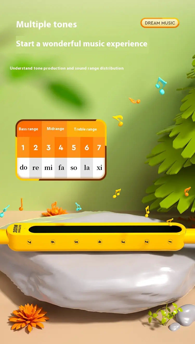 Otamatone Electronic Musical Instrument Portable Synthesizer Toy Deer & Whale Tadpole Piano Music Maker for Kids Beginners Gift