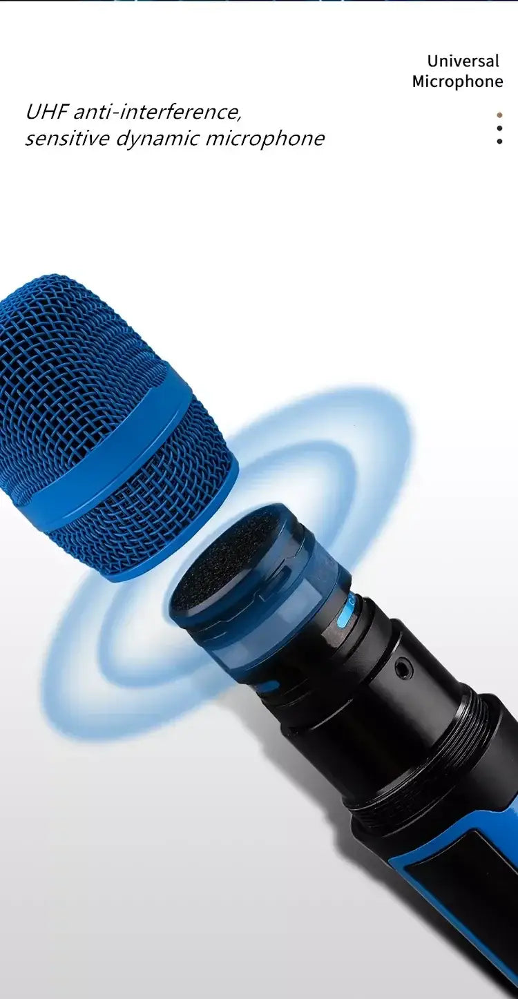 Wireless Karaoke Microphone Dynamic UHF Home Studio Recording for Computer Audio Professional DJ Conference Mic Recharge 2023