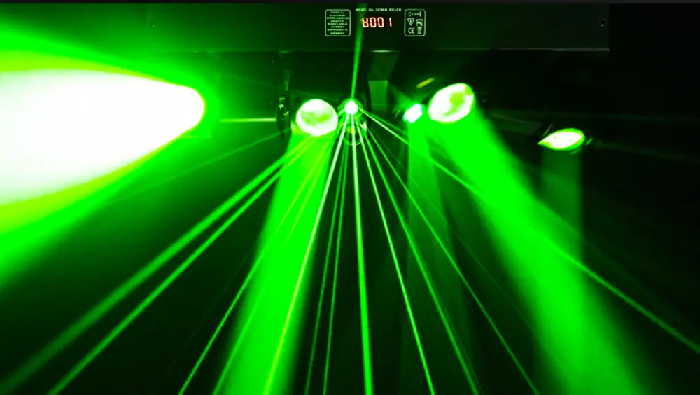 80W LED Moving Head Beam Lights Remote Control Dual-Head Disco Party RGBW DMX512 DJ Equipment Stage Lighting For Event Club Xmas