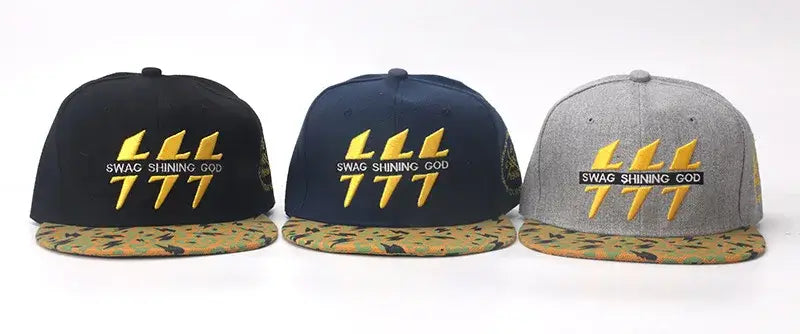 Hip Hop Baseball Cap For Men Cotton Embroidered Lightning Snap Back Hats Women Outdoor Casual Sports Sunshade Gorra Dropshipping