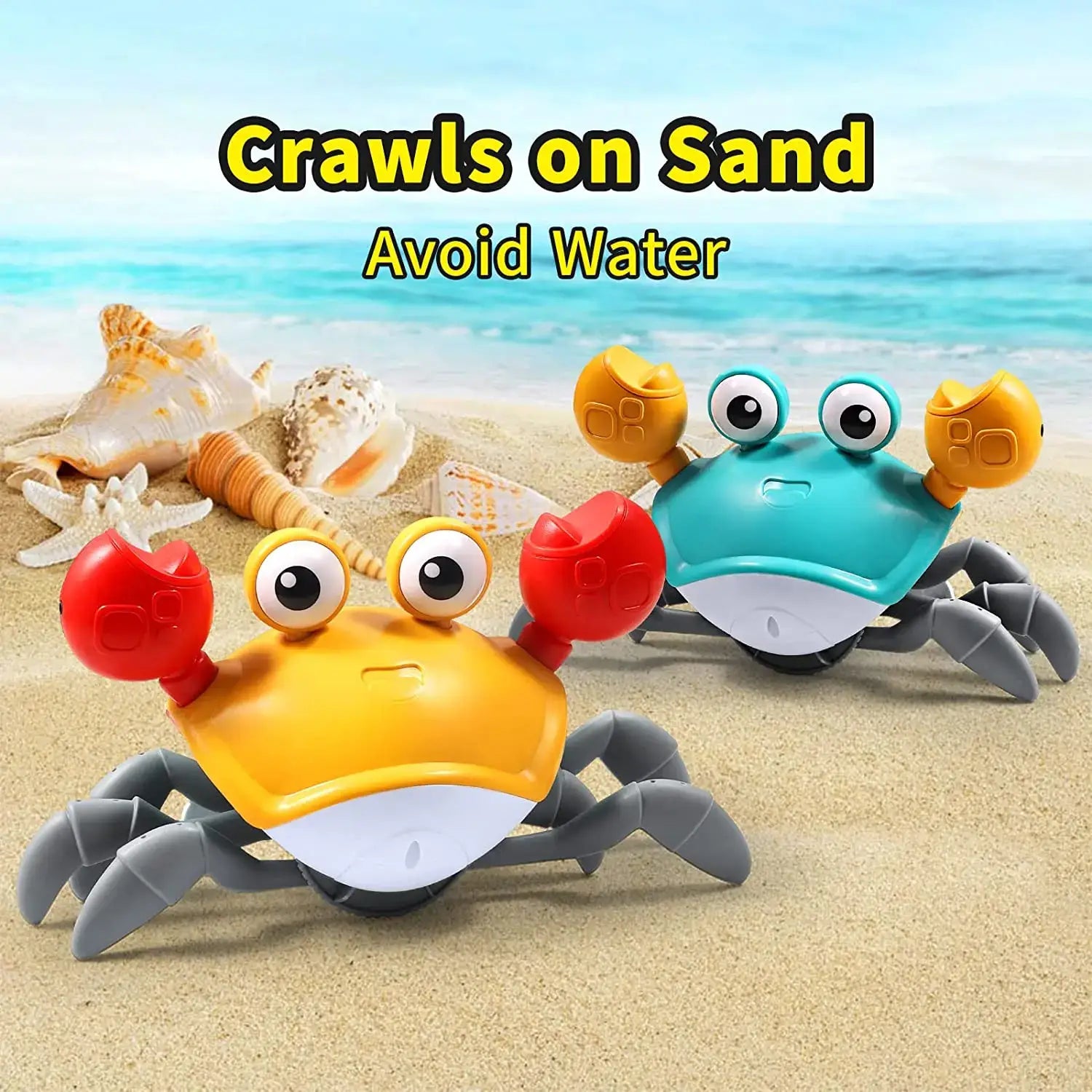 Kids Induction Escape Crab Octopus Crawling Toy Baby Electronic Pets Musical Toys Toddler Moving Avoid Obstacles Toy No Battery