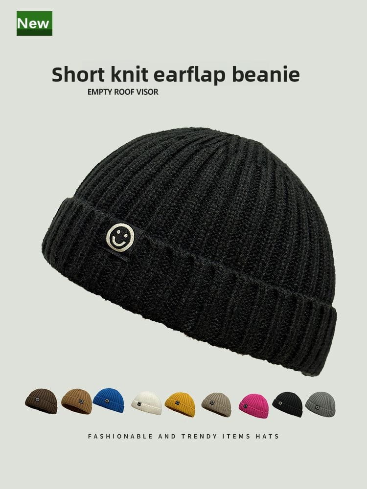 Fashion Hip Hop Beanie Knitted Hat Men Skullcap Women Winter Warm Brimless Baggy Melon Cap Cuff Docker Fisherman Beanies Hats