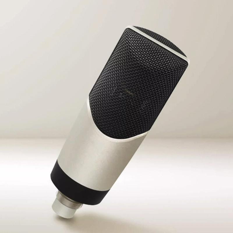 652F Professional Condenser Studio Vocal Recording Large Diaphragm Microphone 48V for Computer Gaming Live Streaming