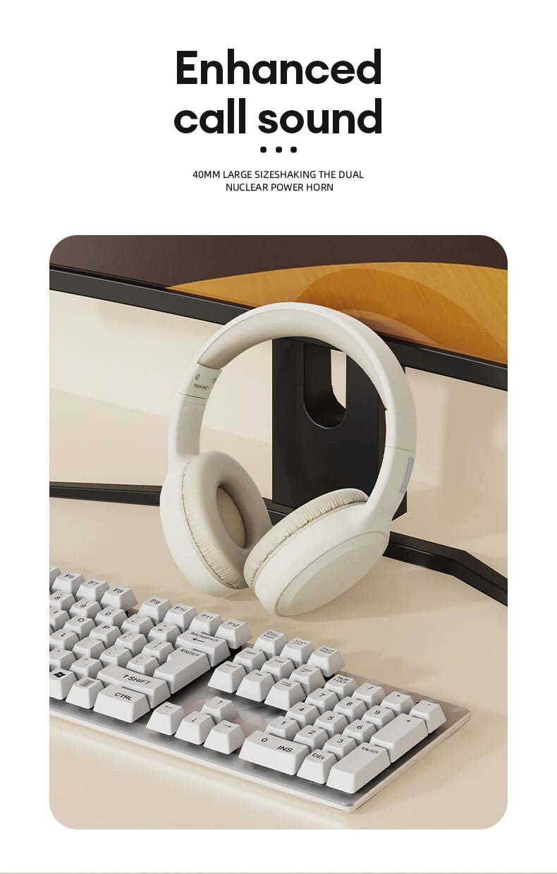 Choice Lenovo TH30 Wireless Headphones Bluetooth 5.3 Earphones Foldable Game Headset Sport Headphone with Mic Music Earbuds