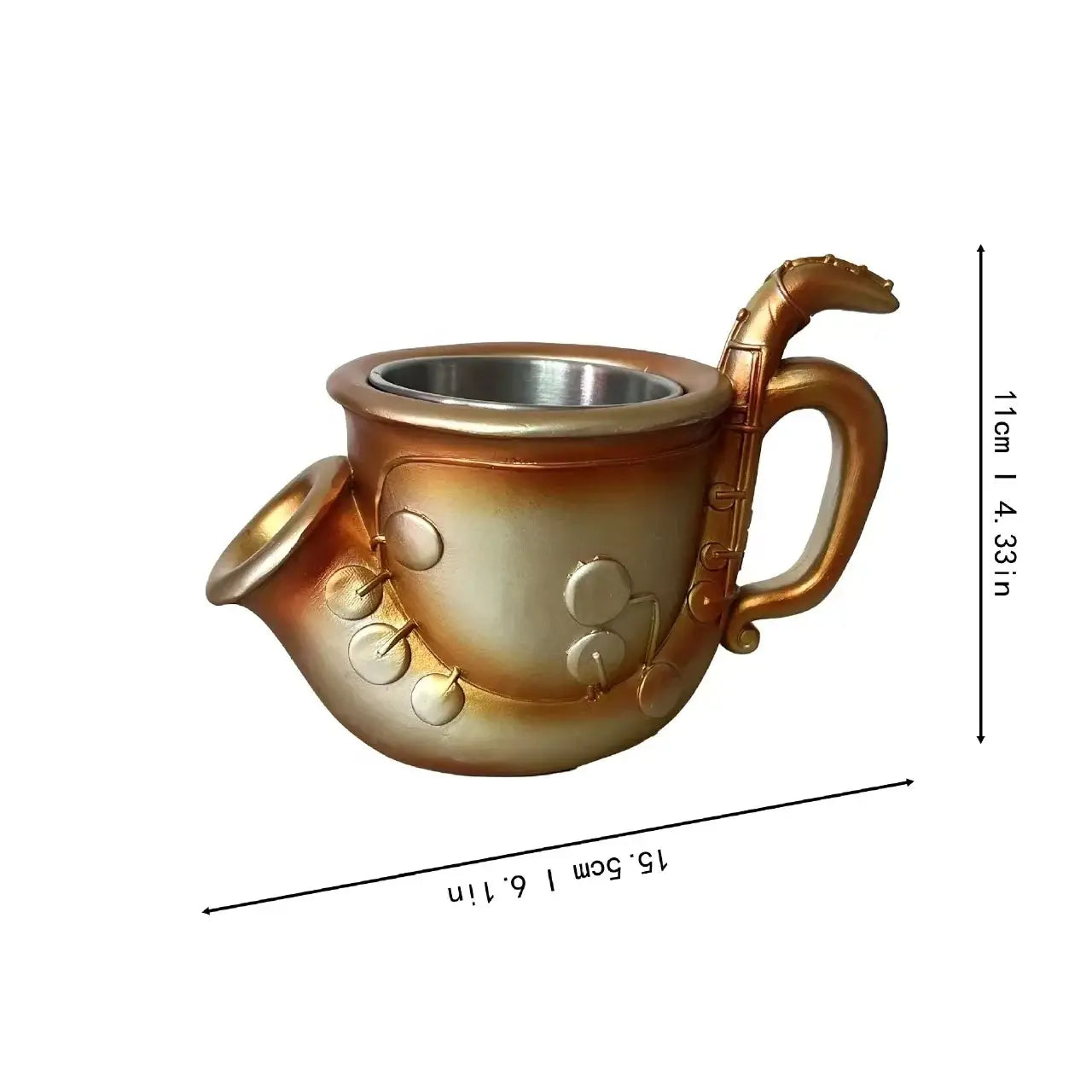 Musical Instrument Coffee Mug Novelty Music Note Design For Office Desk Table Decor For Music Lovers Musicians Birthday Gift