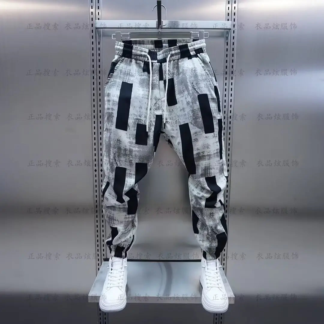 Hip -hop Street Wide -leg Haren Trousers Jogging Sweatpant Luxury Brand Men Clothing Streetwear Casual Pants 2024 y2k man clothe