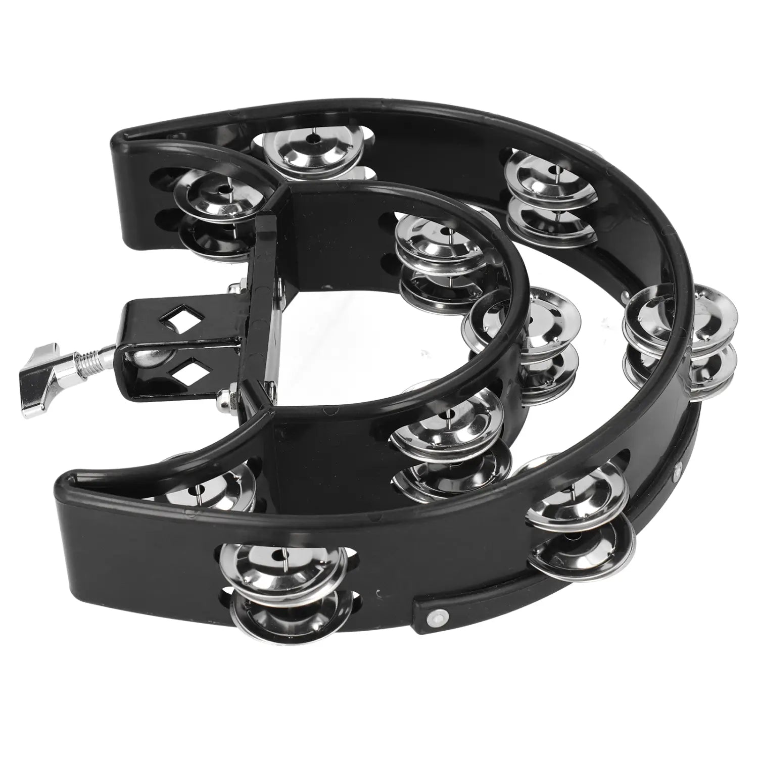 Hi Hat Tambourine Drum Set Multifunctional Hand Bell Rattle Loose Double Row Bells KTV Musical Instrument