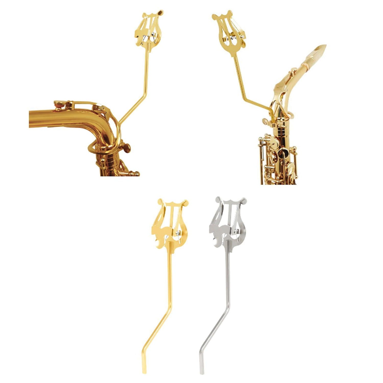 Universal Saxophone Clip Stand for Sheet Music and Instruments