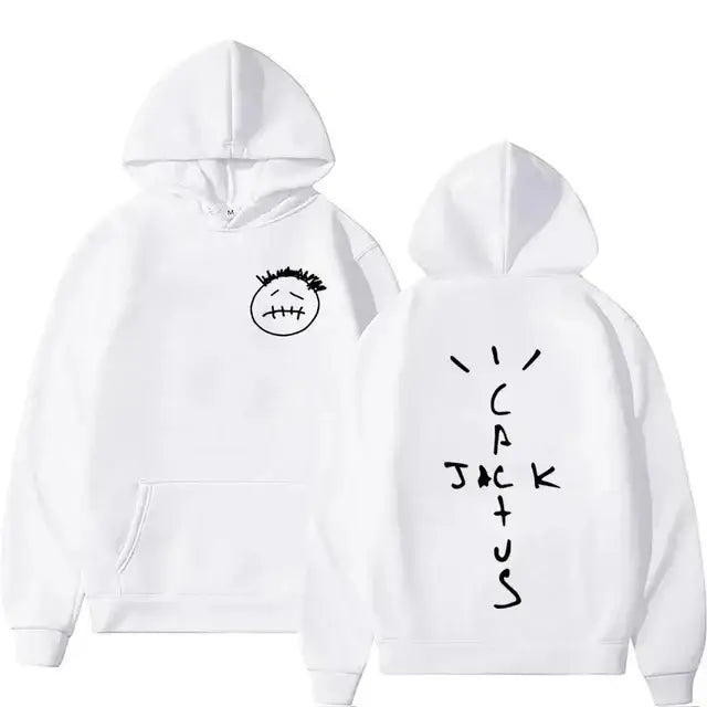 Rapper Cactus Jack’s music album printed sweatshirt for men and women personalized sportswear retro hip-hop fashion pullover