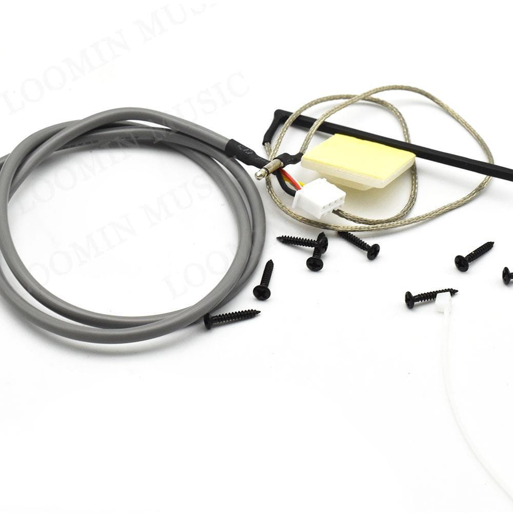 3 Bands Guitar Pickup Folk Guitar Preamp EQ with Tuner for Acoustic Guitar