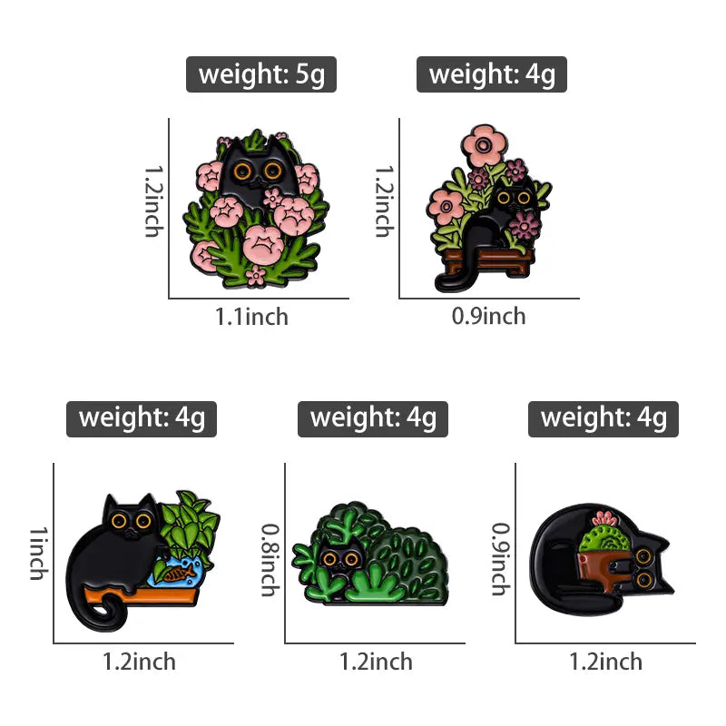Black Cat Music Enamel Pin Animal Cute Musical Instrument Notes Piano Brooch Badge Friends Gift Wholesale Backpack Accessories