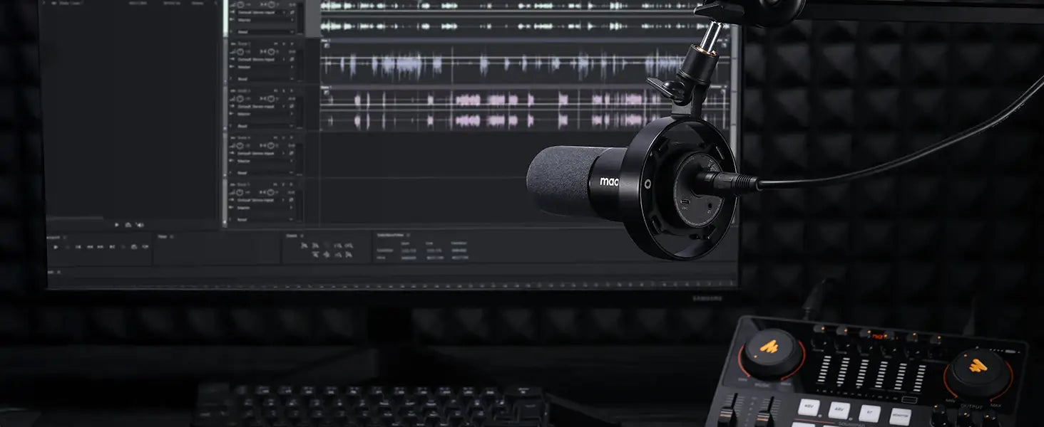 Maono PD300X Dynamic Microphone XLR USB Podcast Recording Mic 192kHz24bit For Content Creation Home Audio Studio Noise Reduction