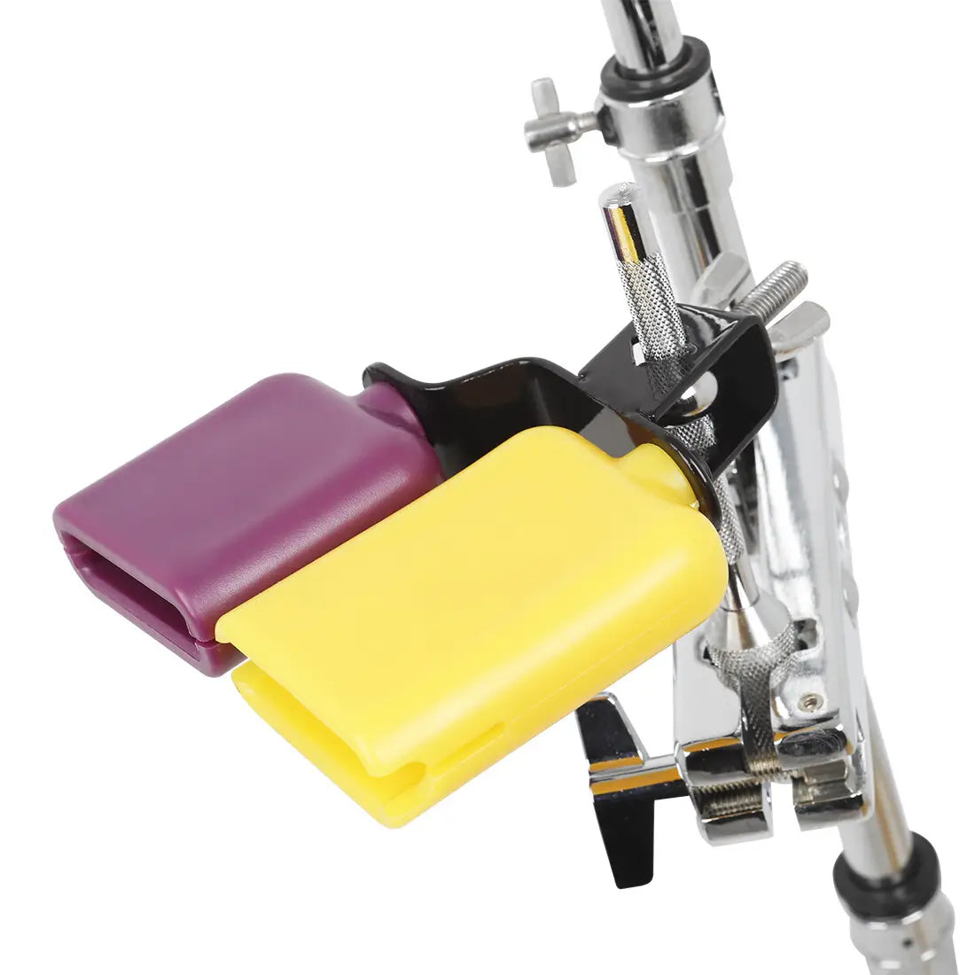 IRIN Double Sambago Bell Latin Music Yellow Purple Cowbell High Low Sound Knocker Drum Percussion Instrument Part Accessories
