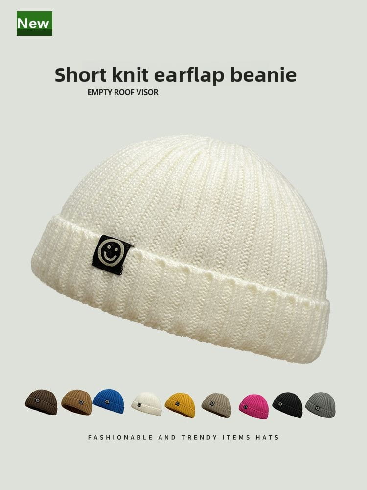 Fashion Hip Hop Beanie Knitted Hat Men Skullcap Women Winter Warm Brimless Baggy Melon Cap Cuff Docker Fisherman Beanies Hats