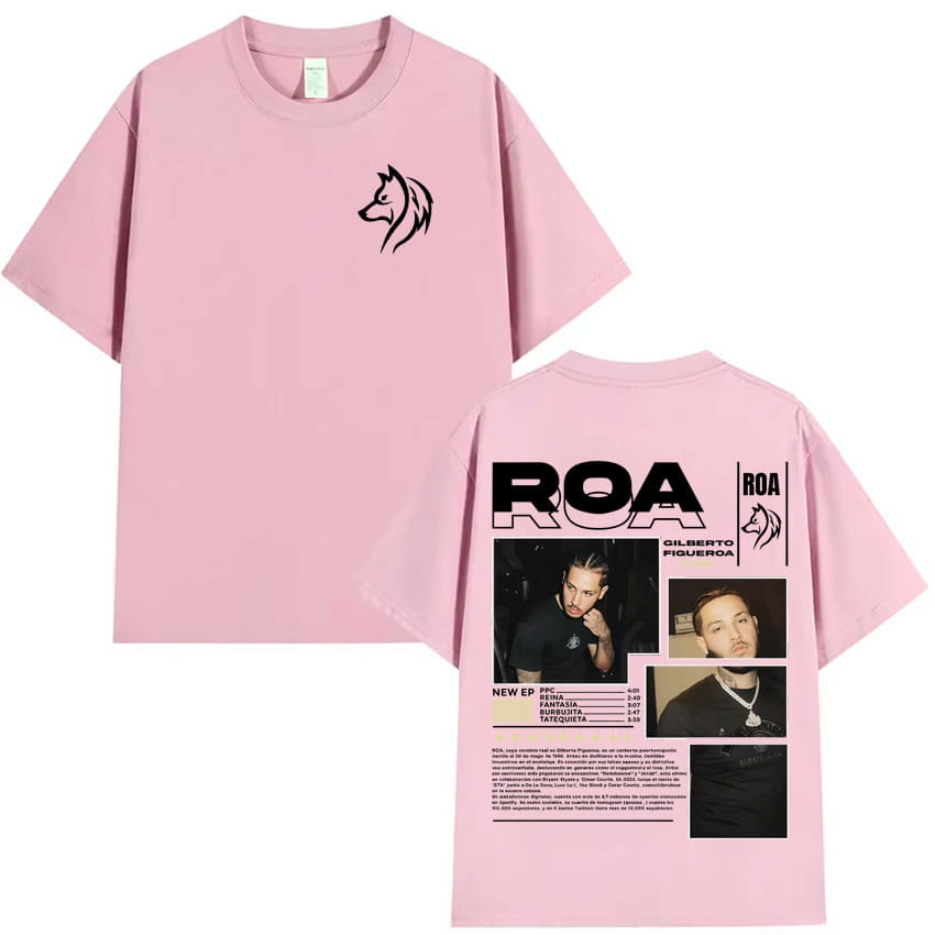 Rapper Roa Gilberto Figueroa New Album 2025 Pop Graphic T Shirt Hipster Mens Tshirt Summer Hip Hop Oversized T Shirts Streetwear