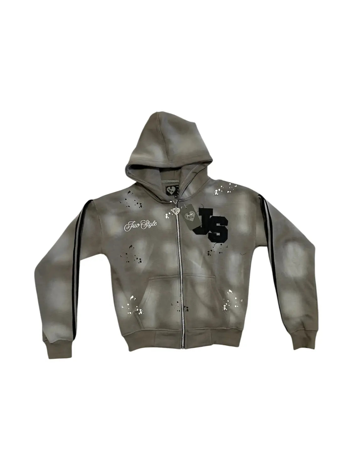 High Street Europe and America Style Trend Sports Set Street Hip Hop Cool Element Gothic Hoodies and Casual Pants Men’s Set