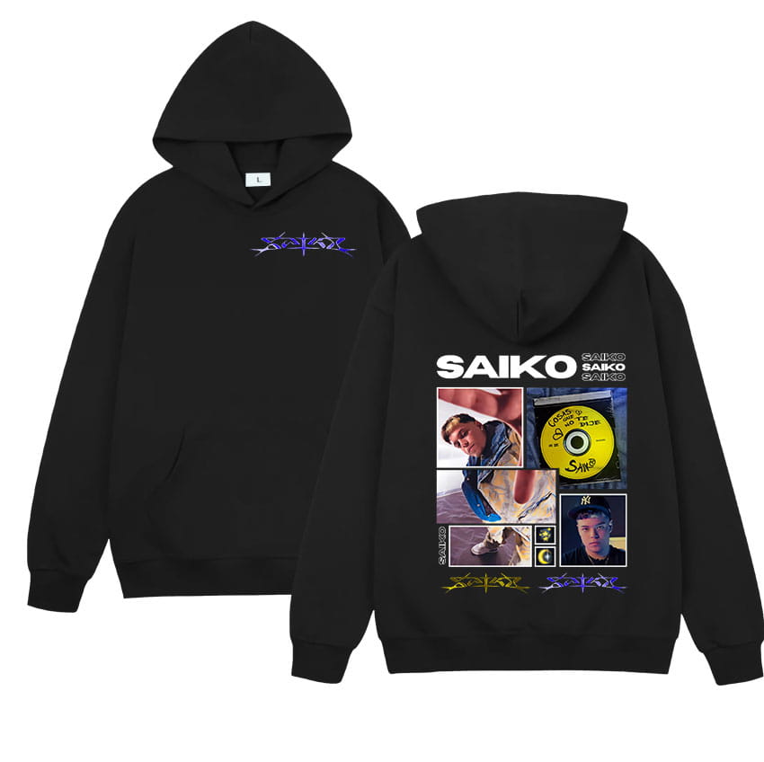Rapper SAIKO Tour 2025 new Graphic hoodie Men Women Vintage Oversized Sweatshirt pullovers Hip Hop gothic punk Hooded streetwear