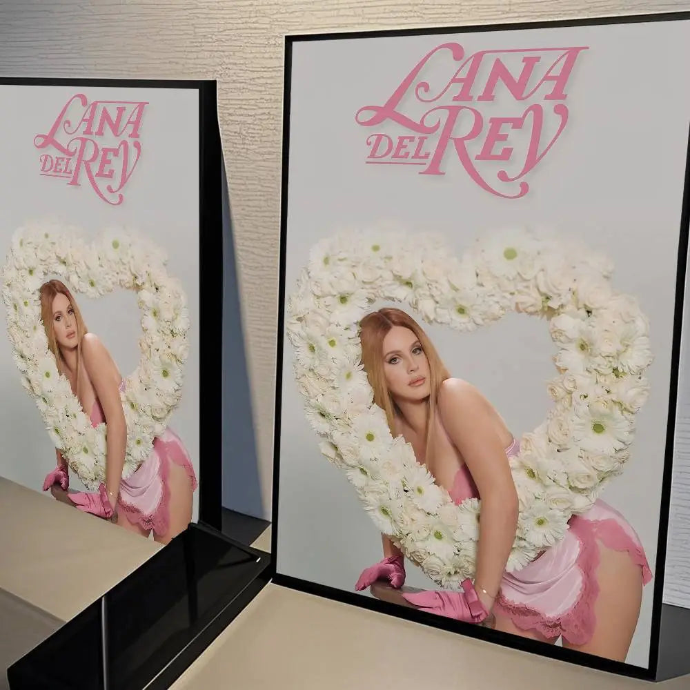 Black And Pink Lana Del Rey Classic Movie Posters HD Quality Poster Wall Art Painting Study Nordic Home Decor