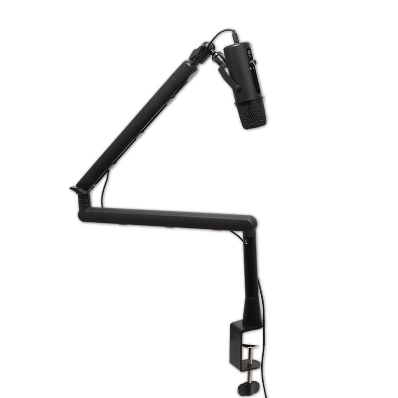 Professional Studio Mic Arm with Hidden Cable Storage Management Universal Cantilever Bracket Microphone Stand for SM7B MV7