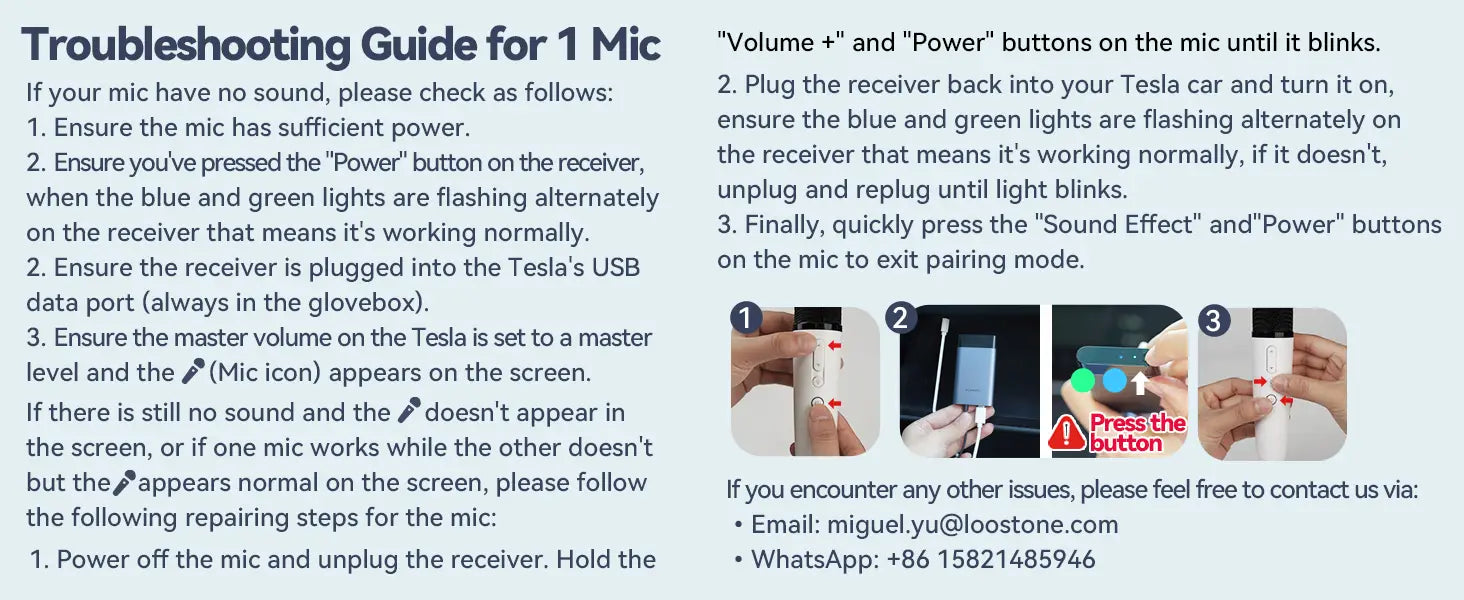 Q1PRO-Tesla Karaoke Mic with Portable Bag Wireless Mic with 8 Joy Effects Rechargeable Mic with Type-C & Aux in Receiver