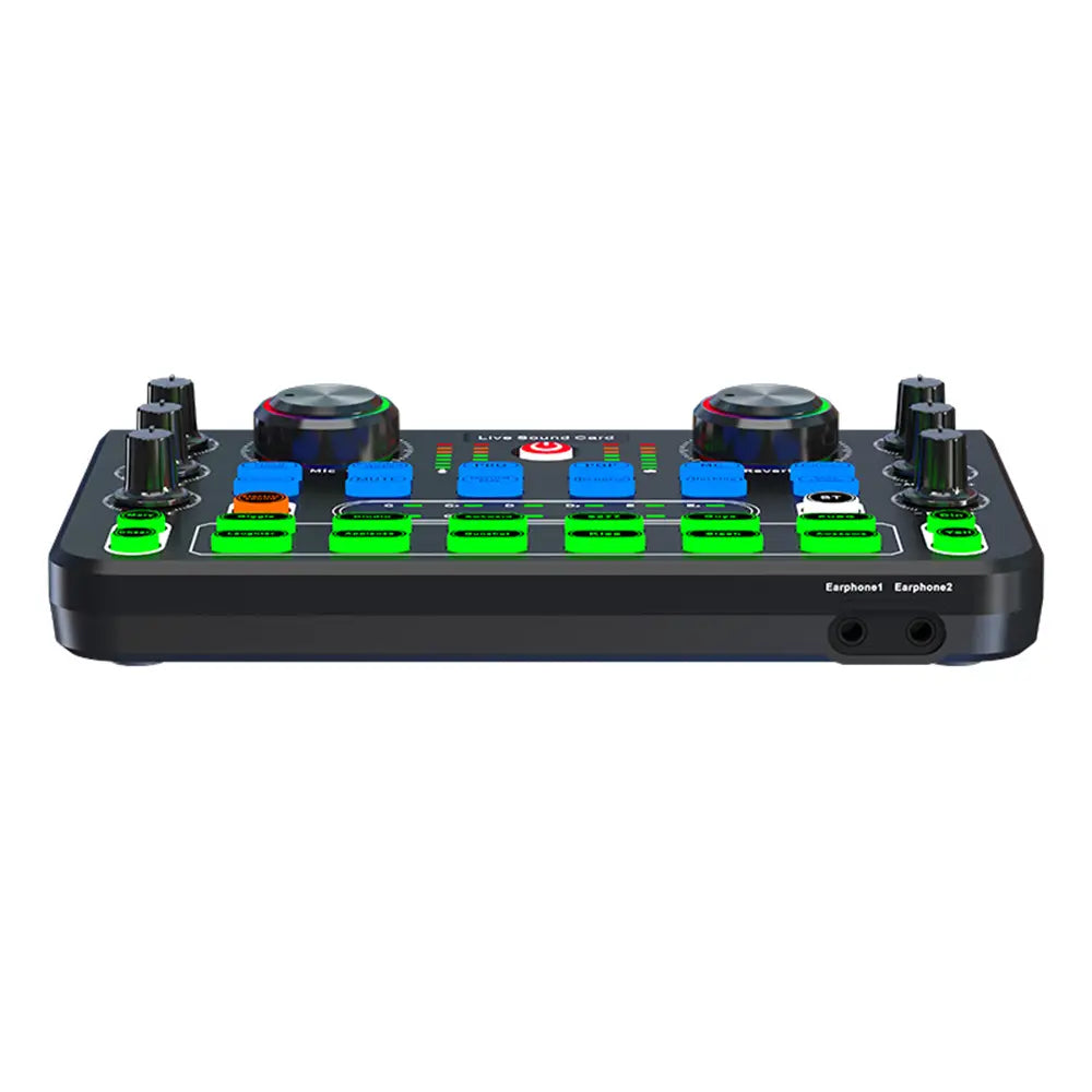 HD X60 Sound Card English Version Professional Sound Cards Audio Mixer For Karaoke Broadcast KTV Singing Live Sound Mixer