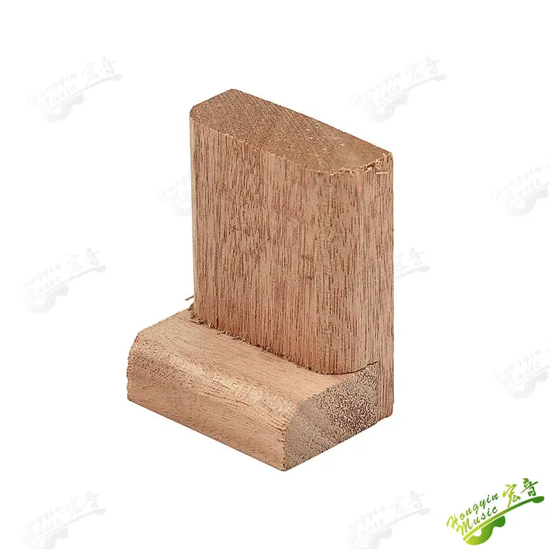 The upper and lower pillars of classical folk guitar support wood and the upper and lower ends of wood auxiliary wood material s
